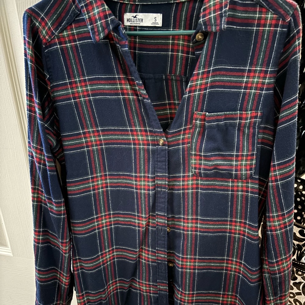 red and blue flannel
